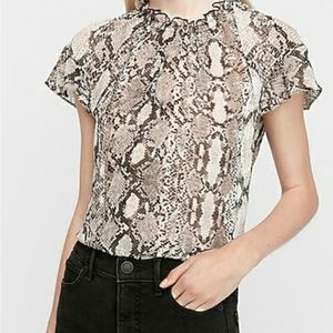 Snakeskin Print top